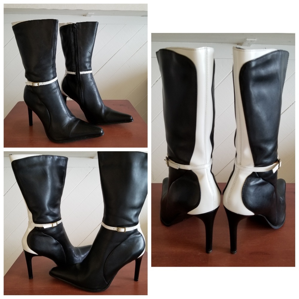 Black & White Boots